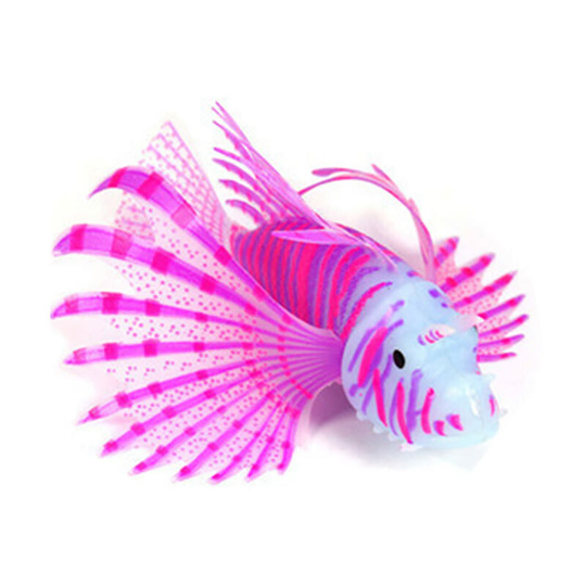 Aquarium Fish Tank Artificial Fish Decoration Aquarium Glowing Lionfish Floating Decoration Ornament