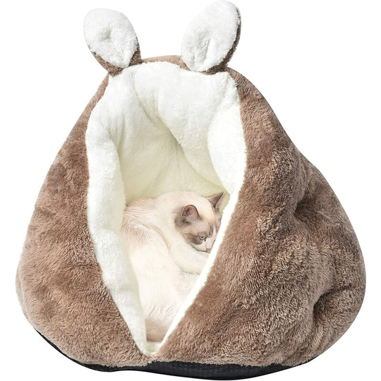 Cat/Dog Bed Deep Sleep Cat Sofa For Winter Soft and Comfortable Pet MZ127 (50 * 50 * 35CM, Coffee)