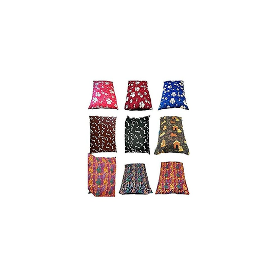 (Medium (65 x 45)) Pet Dog Bed Cushion Zipped Cover in Random Colours