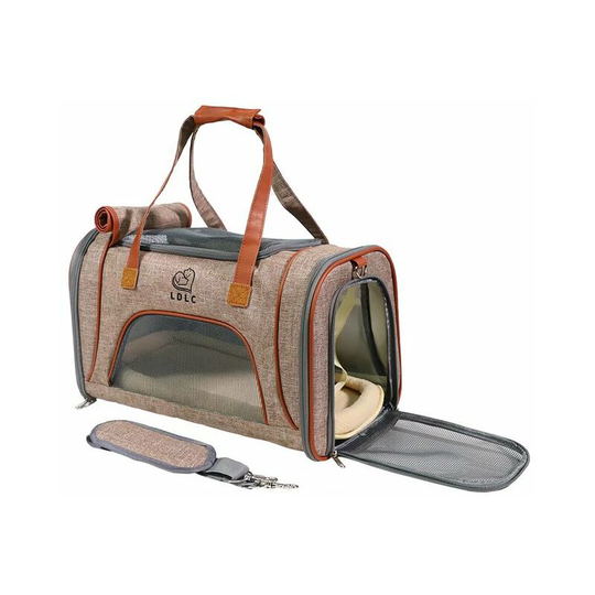 Perle Raregb - Foldable Pet Foldable Shoulder Bag Bag Transport Cat Puppies Extensible Back Back For Dog Small Animal With Breathable Filet,