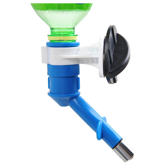 Plastic Drinking Fountain, Suitable for Puppies, Puppies, Rabbits, Cats, Guinea Pigs, Ferrets, Hamsters - Blue - Thsinde