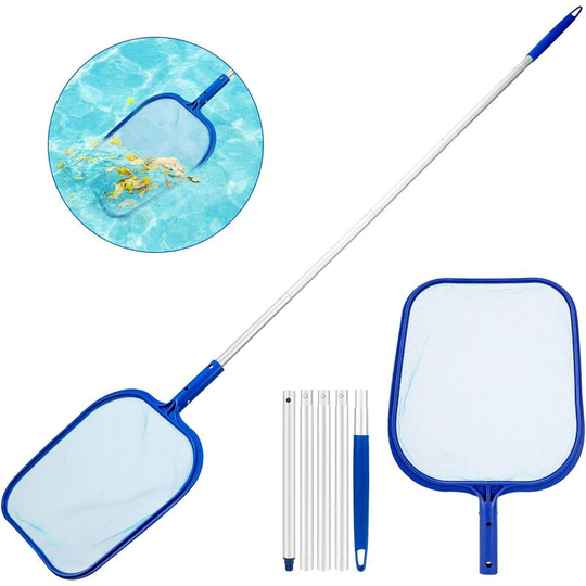 Betterlifegb - Pool Flidge, Aluminum Surface Surface End Equippet with 1.2 m Aluminum Post and Fine Mesh Net Swimming Pool, Basins, Fountain, Pond,