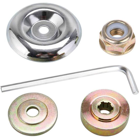 5 Pieces Universal Metal Blade Nut Retainer Kit Lawn Mower Blade Adapter Accessories for Lawn Mower Irrigation Machine