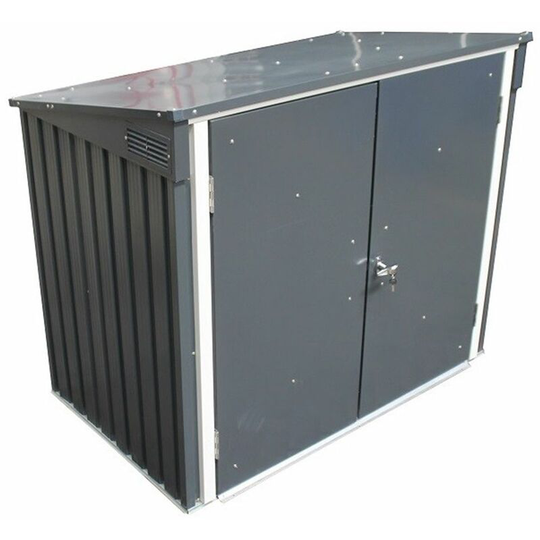 5 x 3 Double Bin Store Anthracite Grey (1.54m x 0.96m)