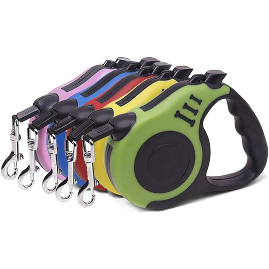 Retractable Pet Walking Leash with Anti-Slip Handle, for Small Medium Dog Cat, 3M, Green