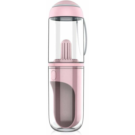 Extra Light, Lightweight Reversible Water Bottle Light, bpa Free Food Grade Silicone Bottle, Suitable for Dogs and Cats (Pink)