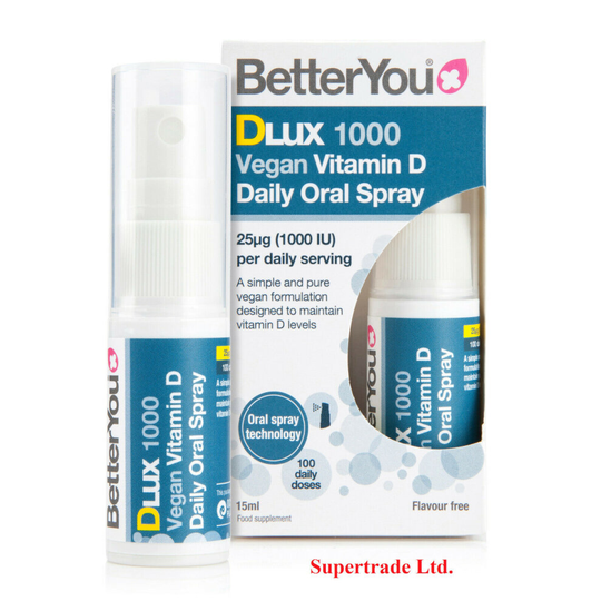 2 X Better You DLux 1000 Vegan Vitamin D Daily Oral Spray - 15ml