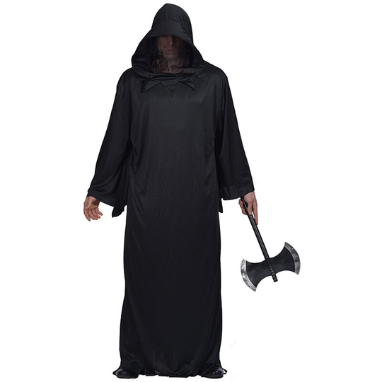 Ilovemilan - Halloween costume Cold super long black robe warrior props costume