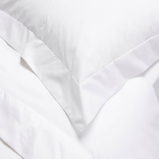 Linens Limited 100% Egyptian Cotton 400 Thread Count Oxford Pillow Cases, White, Pair