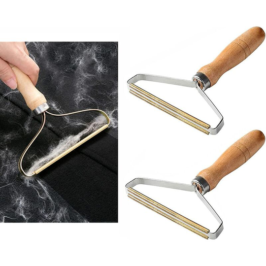 2pcs Pet Hair Remover Lint Rollers Portable Hair Remover for Clothes Lint Scraper Lint Shaver