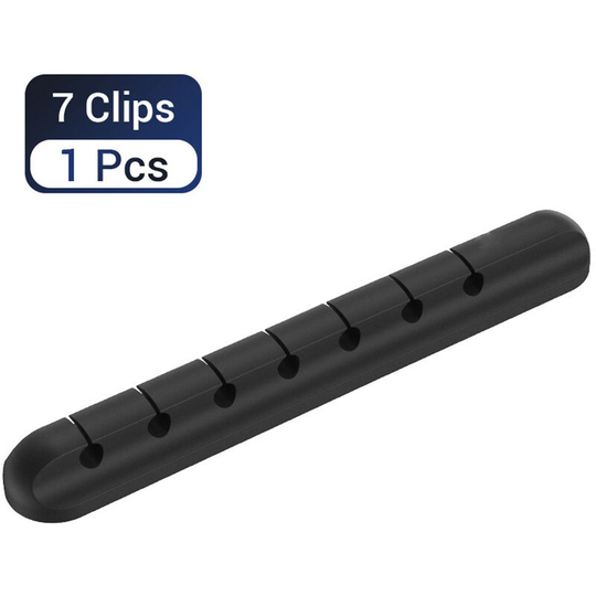 Silicone Cable Organizer Cable Holder USB Wire Winder Management Cord Adhesive Clips Holder for Mouse Phone Charging Cables Headset