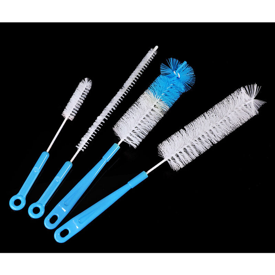 Cleaning set, cleaning brushes for drinking fountains, 4 different brushes with rust protection