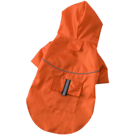 Asupermall - Summer Outdoor Puppy Pet Rain Coat with Reflective Stripe & Pockets Hoody Waterproof Jackets Raincoat for Dogs Cats Apparel