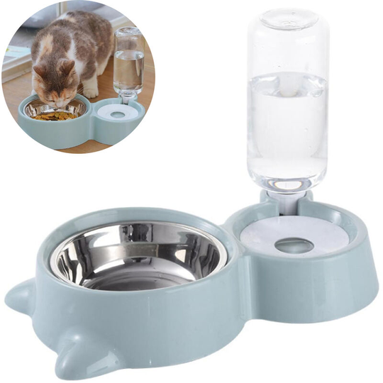Large Capacity 2 in 1 Automatic Feeder and Water Dispenser Dog Feeder and Automatic Water Bowl