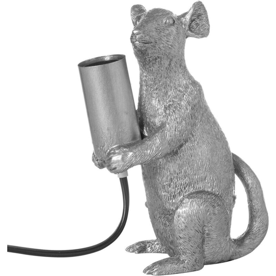 Hill Interiors - Marvin The Mouse Table Lamp (uk Plug) (One Size) (Silver) - Silver