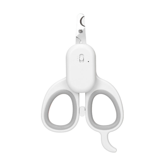 claws & tails Dog and Cat Nail Clippers, with LED and UV-Light for Cat Ringworm Detection,USB Charging Grey