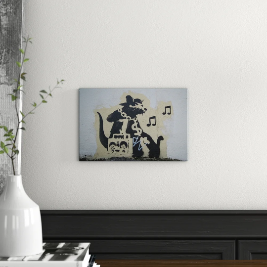 Ghetto Blaster Rat Photographic Print