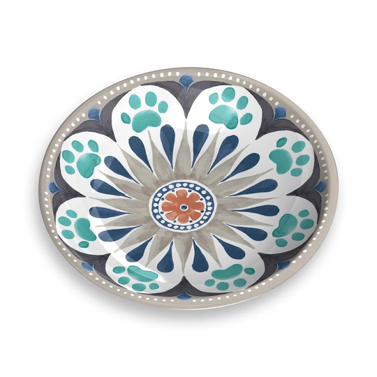 Malachi Medallion Saucer Grey