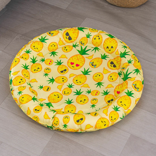 21 inch Cooling Gel Pet Pad Mat, Cool Bed for Dog Cat to Sleep in Summer, Keep Your pet Cool, and Reduce Joint Pain (Pineapple)1pc
