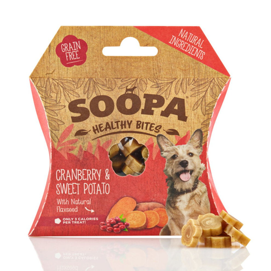 Soopa Healthy Bites Cranberry & Sweet Potato 50g (Pack of 10)