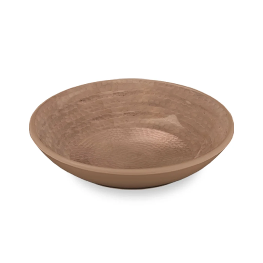 Maleah Hammered Copper Saucer