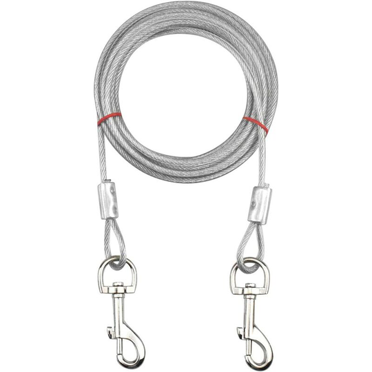 Tether for Dogs up to 80 kg, Pet Lead for Small, Medium or Large Dogs-White, 5M