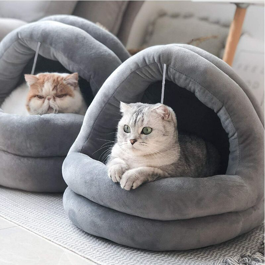 Interior cat bed, machine washable cat bed, interior chat bed or small dog, puppy, kitty, rabbit, non -slip and water resistant background