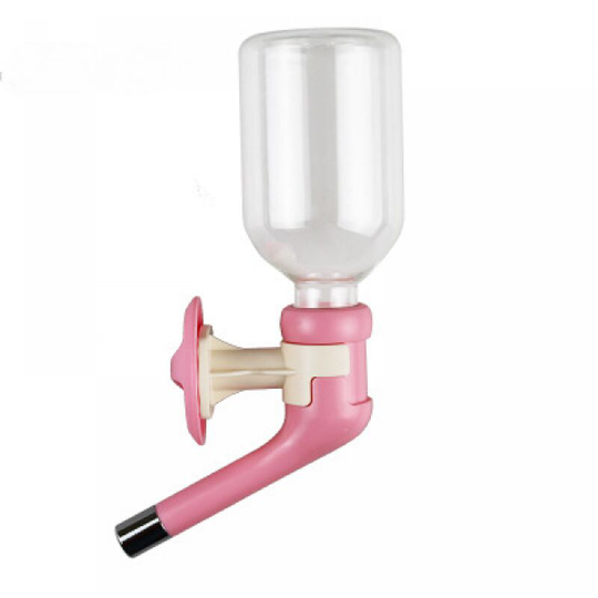 Pet Water Dispenser - Water Dispenser for Cage, Kennel, Pet Water Dispenser - pink