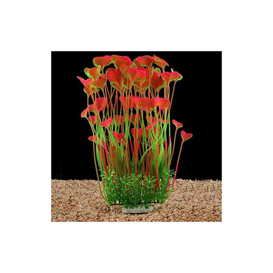 Large artificial aquarium plants made of plastic for aquarium decoration, safe for all fish 40 cm high (18 cm) wide