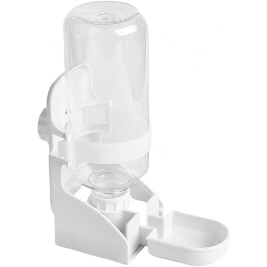 Echoo - Pet Water Small Animal Automatic Drinking Beverage Dispenser with White Bottle, Small Pet Food