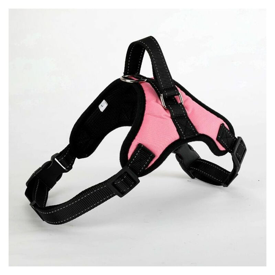 Dog vest comfortable soft breathable pet chest strap large dog vest vest, pink single chest and back m model (recommended 18-35 catties)