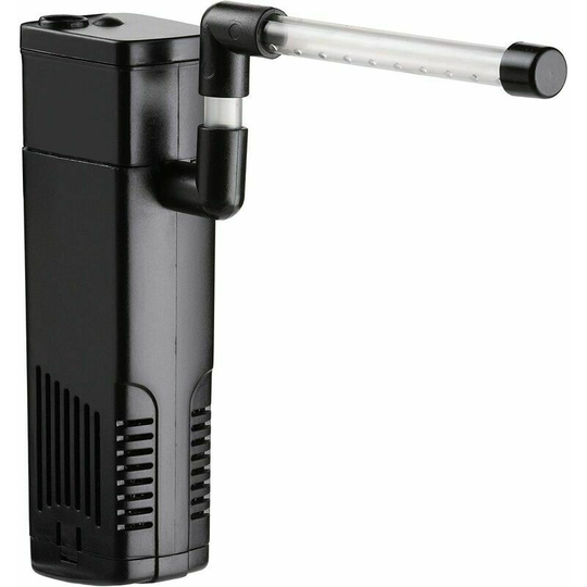 Aquarium Internal Filter with 3 ------w 200L/H Flow Water Pump, Internal Filter for Freshwater Aquarium up to 40L