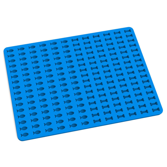 Silicone Baking Mat Baking Mold for Dog Biscuits, 1.5cm Bone and Fish Silicone Mat - 192mm Baking Mold for Dog Biscuits & Dog Treats Baking Paper