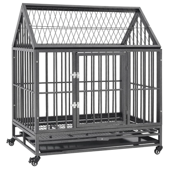 Archie & Oscar Dog Cage With Wheels And Roof Steel 92X62x106 Cm