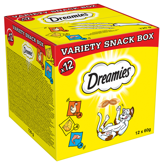 Dreamies Variety Snack Box - 12 x 60g