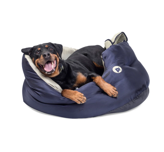 Jansen Bolster Cushion in Navy