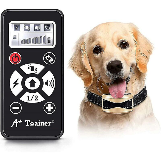 Thsinde - Rechargeable Dog Training Collar, Anti Bark Collar With Automatic Modes, Electric Collar With Manual Control Range 800 Meters-blue_costbuy