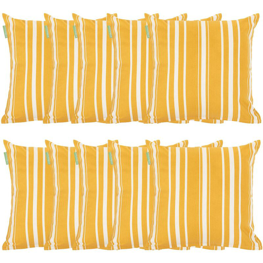 Gardenista Garden Outdoor Premium Water Resistant Treated Canvas Cotton Filled Cushion (Horizon, 10pk)