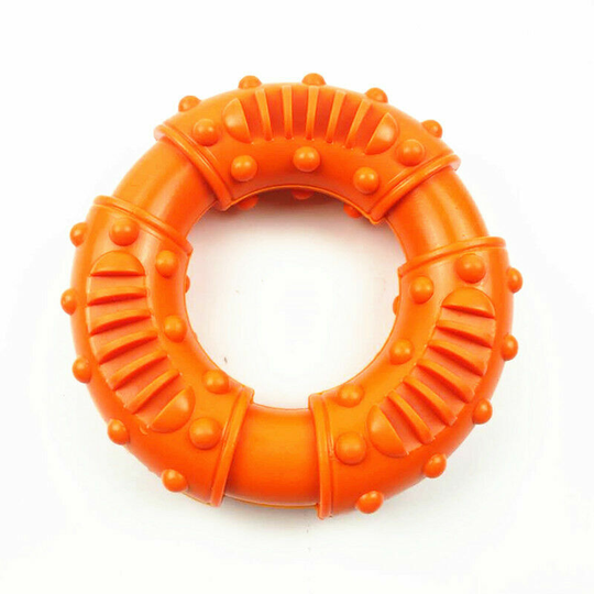 Morejieka - Chewing Toys for Large Dogs, Eat and Indestructible Chew - Small and Medium Puppy Toys - Non Toxic Beef Flavor - Orange