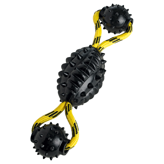 HUNTER Spike Ball Rope Dog Toy - 30cm x 7cm Diameter
