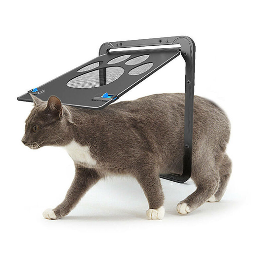 Cat Door 24cmW*29cmH,Silent Dog Door Pet Flap Easy to Install,Suitable for Cats,Small Dogs