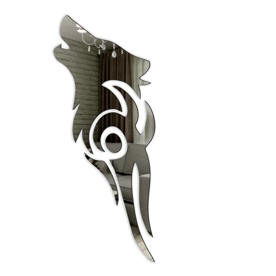 Decorative Acrylic Mirror Wolf