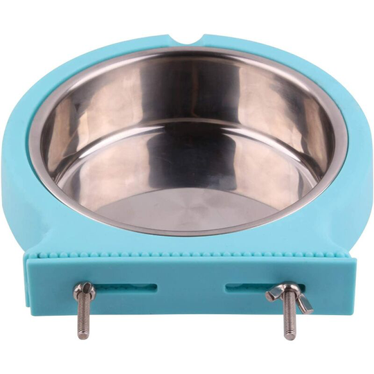 Dog Bowls Cat Bowls Stainless Steel Hanging Pet Bowl Cage Rabbit Feeder For Ferret Rodent