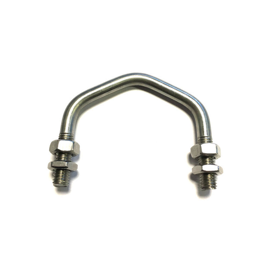 V-Bolt / Aerial Bolt M10 x 46 mm Thread, 54 mm Inside Diam, 78 mm Inside Height Galvanised Mild Steel