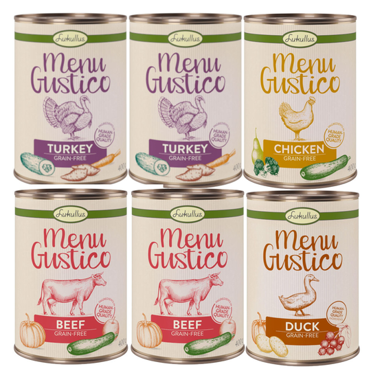 Lukullus Menu Gustico Mixed Trial Pack - 6 x 400g