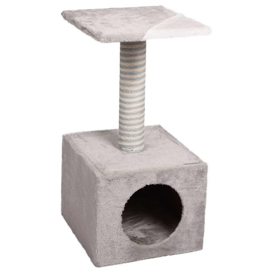 Flamingo Cat Scratching Tree Cary Grey 30 x 30 x 61cm