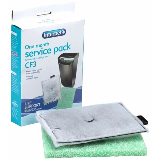 Interpet - One Month Service Pack for Internal Cartridge Filter, cf 3