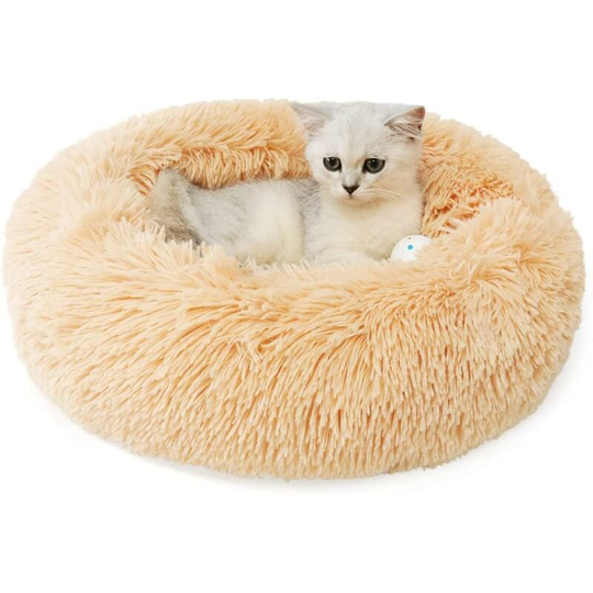 Litzee - Pet Bed Round Soft Non-slip Plush Pet Cushion for Cat Puppies