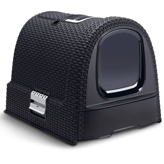 Hooded Cat Litter Box 51x38.5x39.5 cm Anthracite 400460 Curver Anthracite