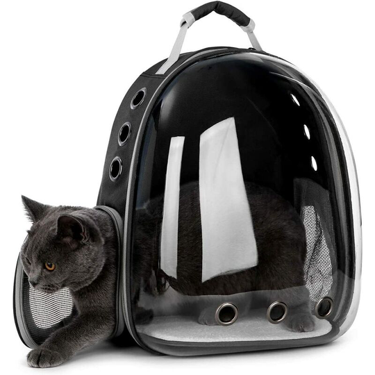 Osqi - Cat Backpack: Rabbit Carrier Bags Small Dog Pet Carrier Transparent Bubble Capsule Kitten Travel Puppy Small Carrier Hamster Cat Carrier Bag